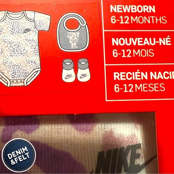 COPY - Nike Baby Girl Colorful Spot On Cheetah Bodysuit, Bib & Bootie 3 Piece S… - Picture 10 of 13